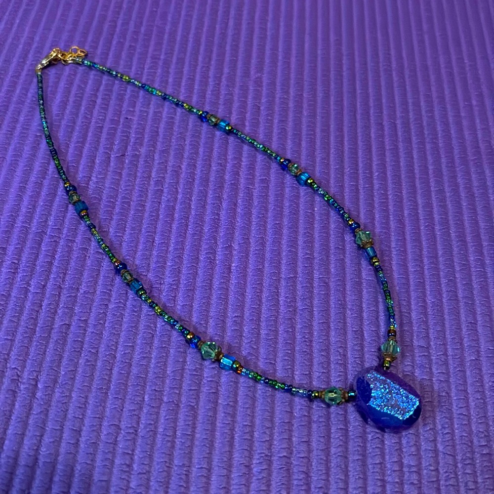 Aura Crystal Beaded Necklace